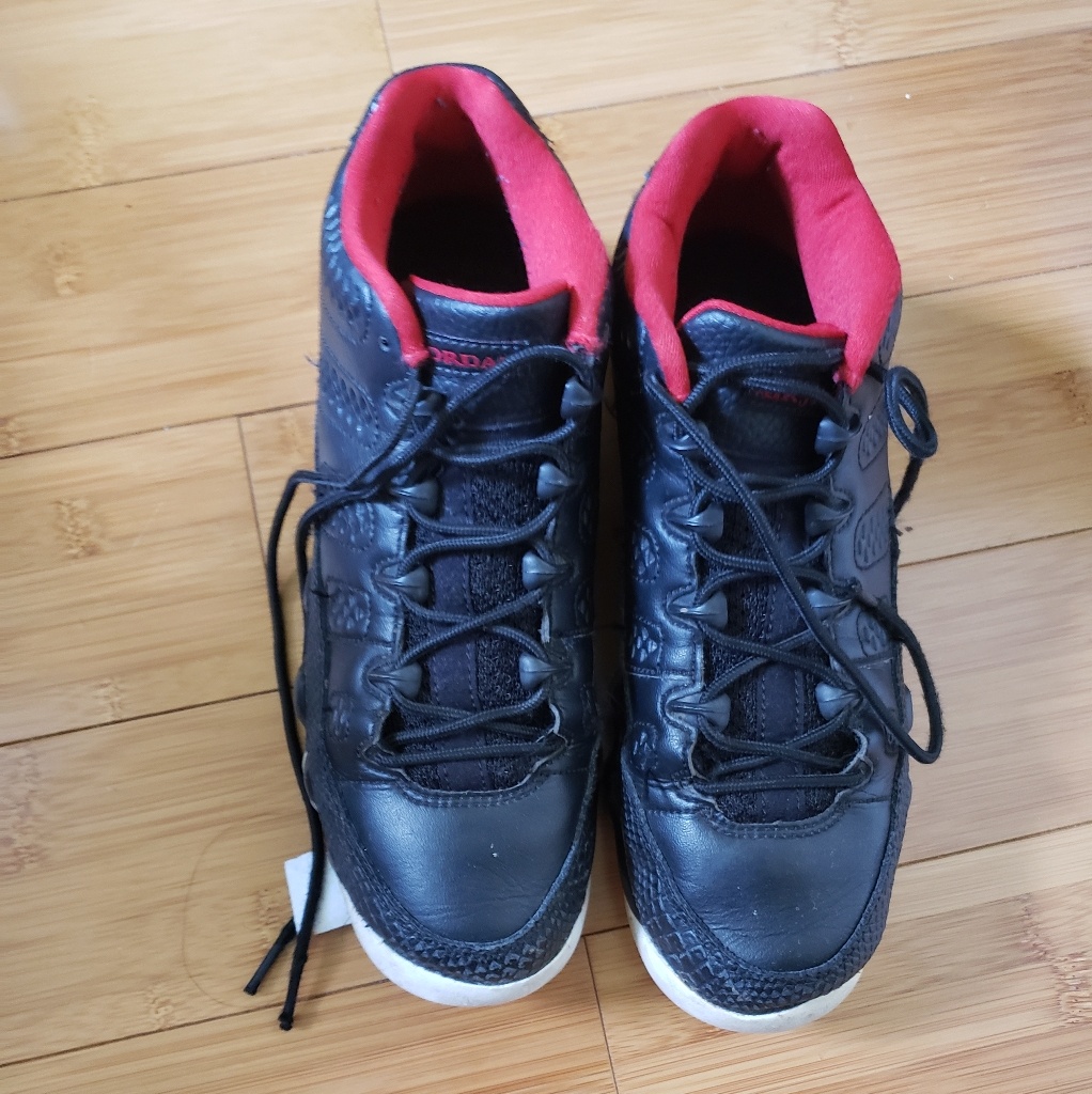 Black Red White Preowned Jordans
